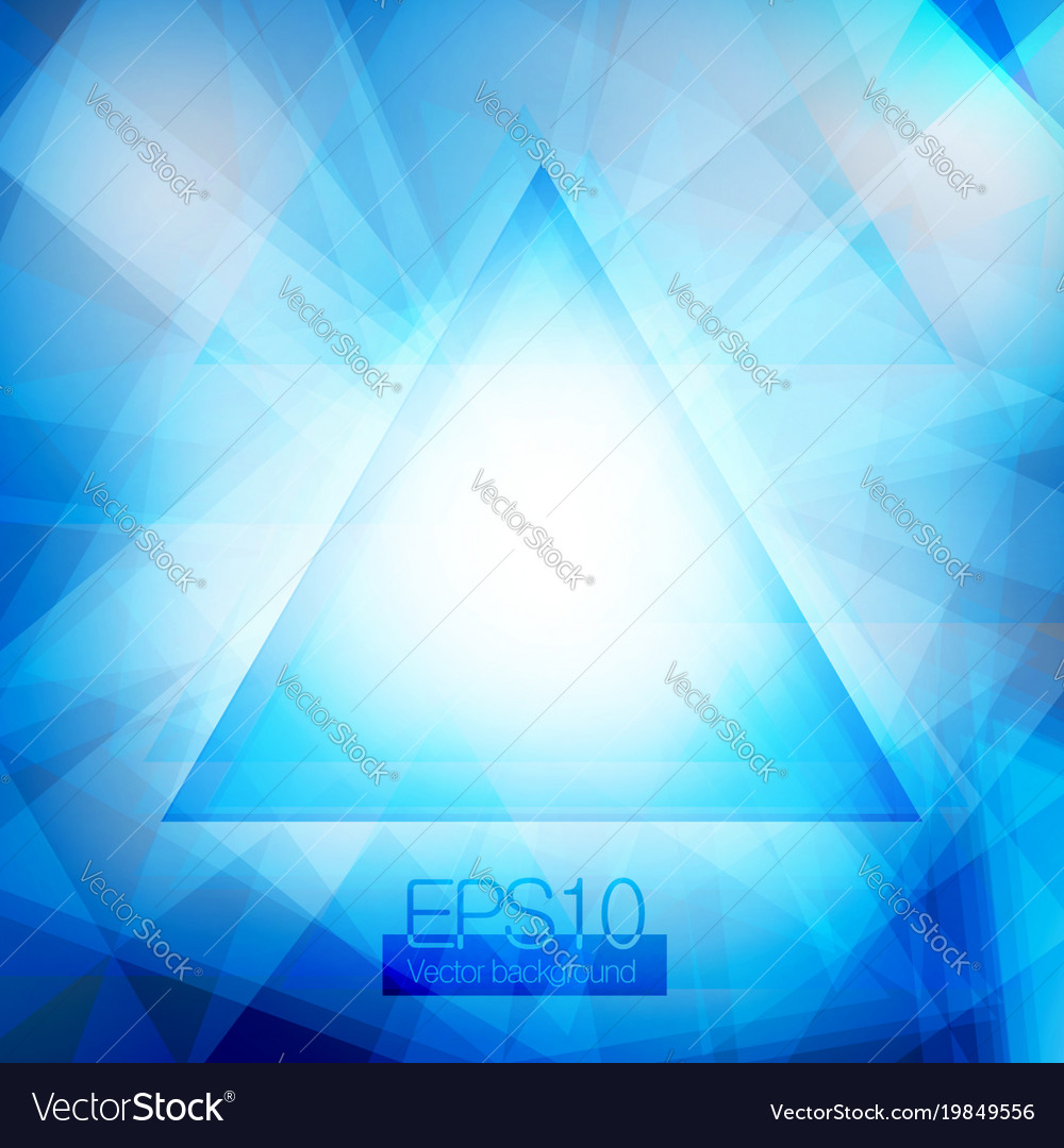 Blue abstract triangles