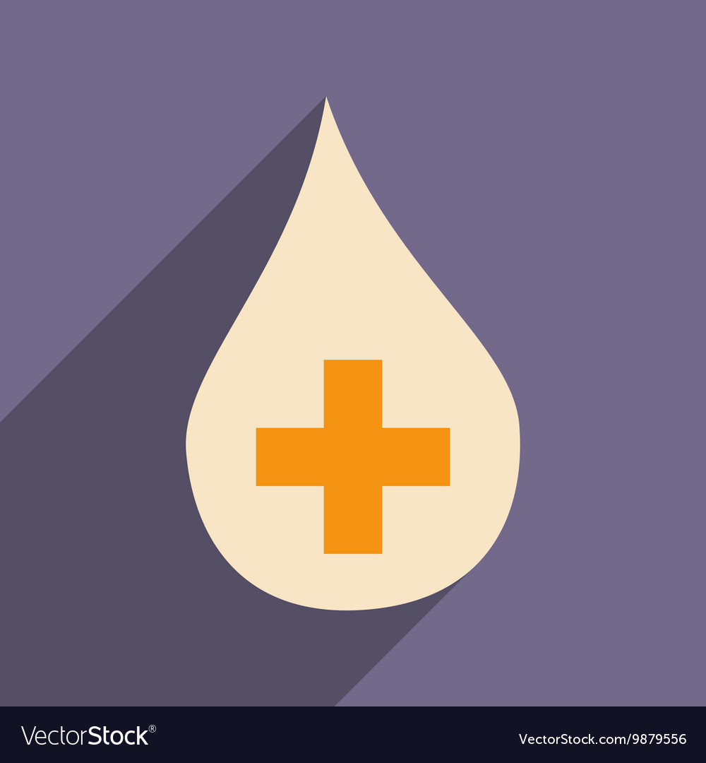 Flat with shadow icon and mobile application drop