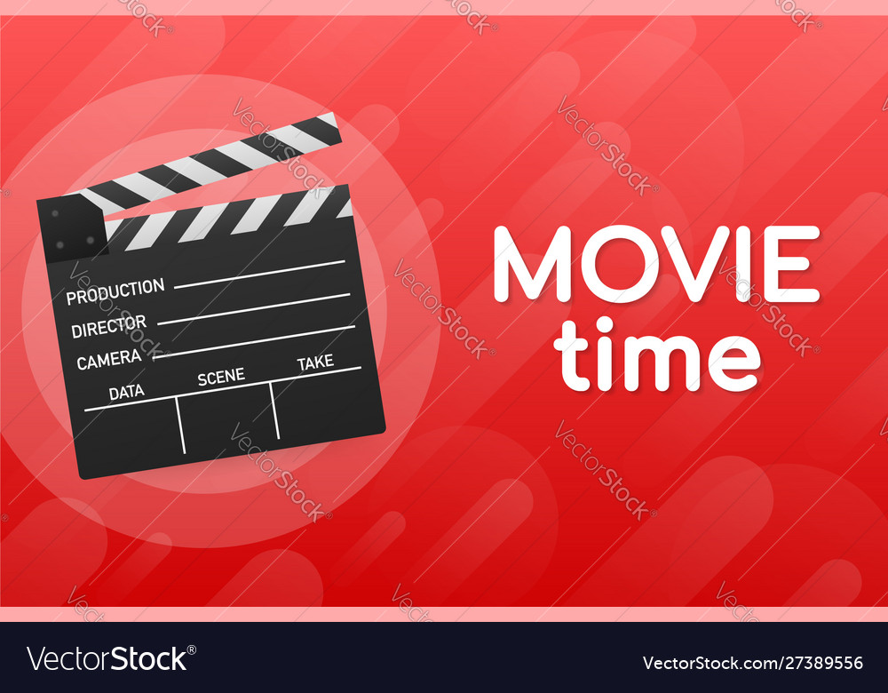 Lovely movie time concept layout with film