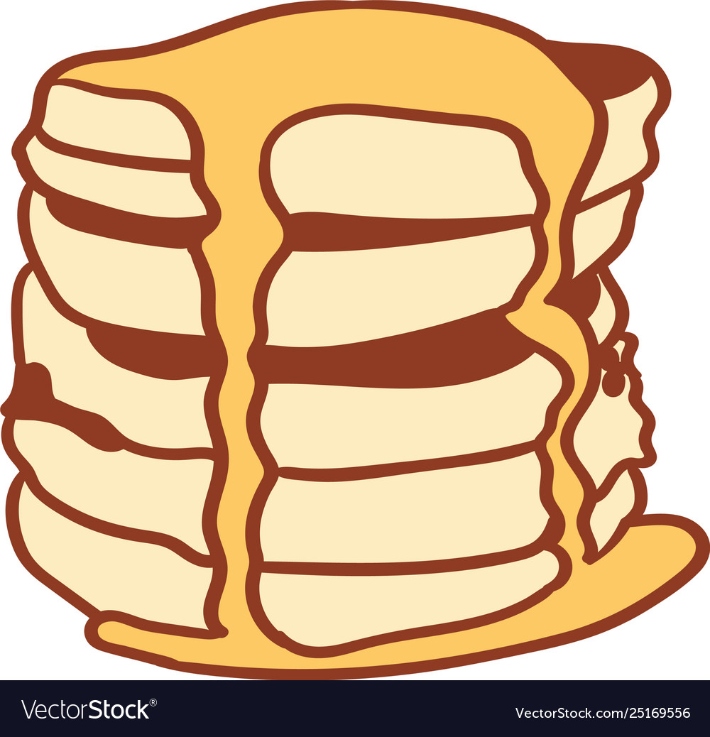 Pancake eps Royalty Free Vector Image - VectorStock