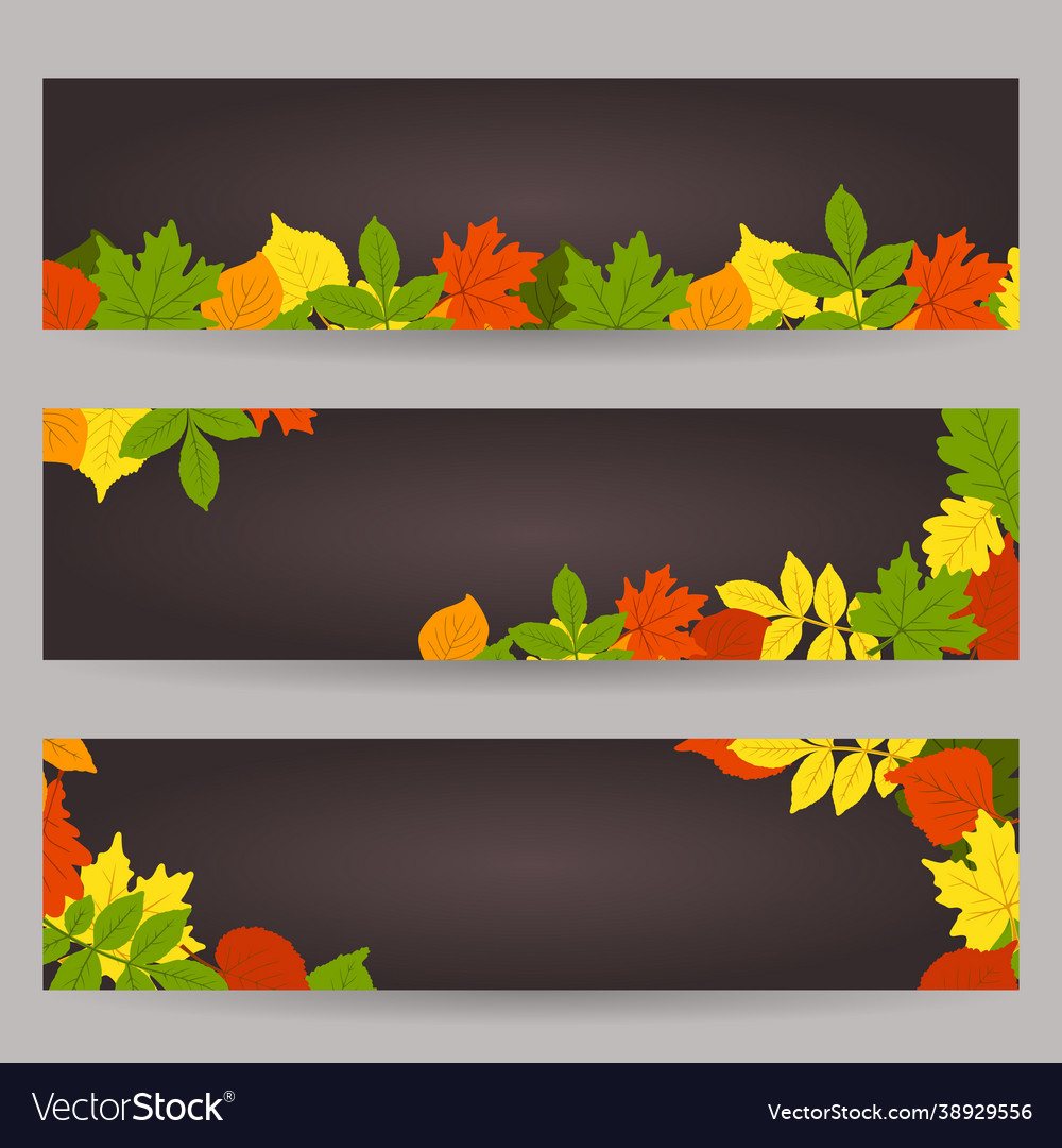 Poster is a fashionable autumn theme set