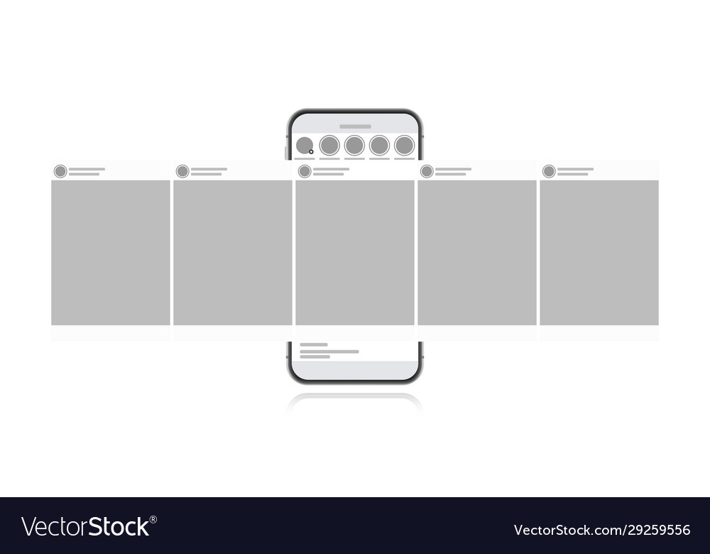 Social media design concept on a white background