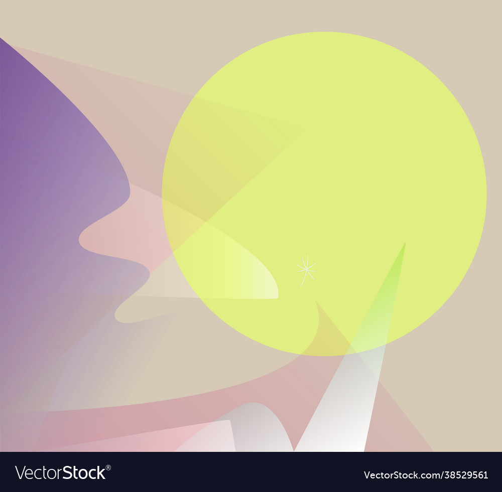 Abstract design template with gradient shapes