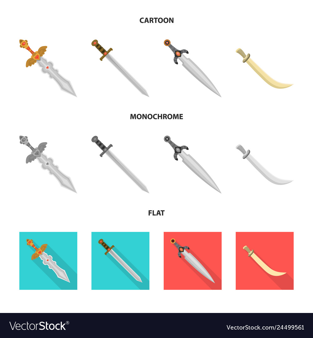 Design of game and armor symbol collection vector image Design of game and armor symbol collection