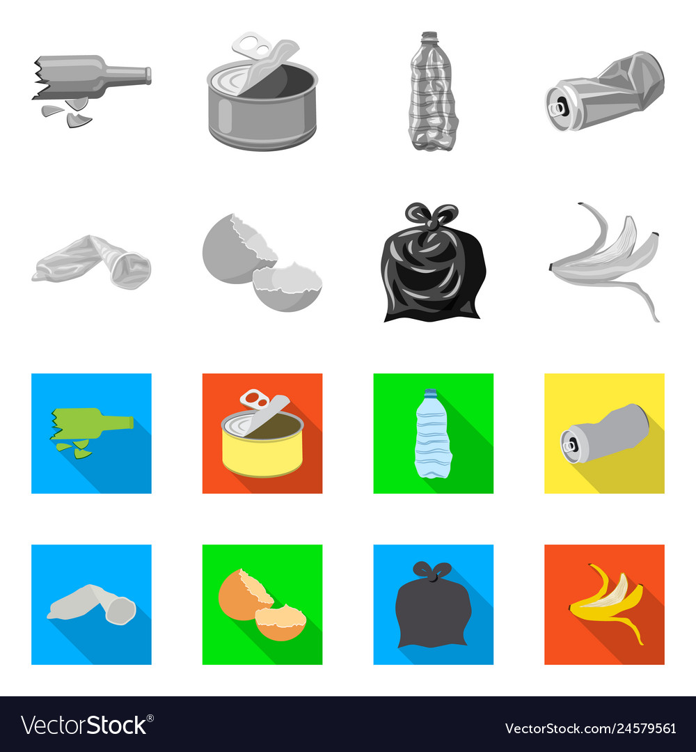 Dump and sort sign set vector image Dump and sort sign set