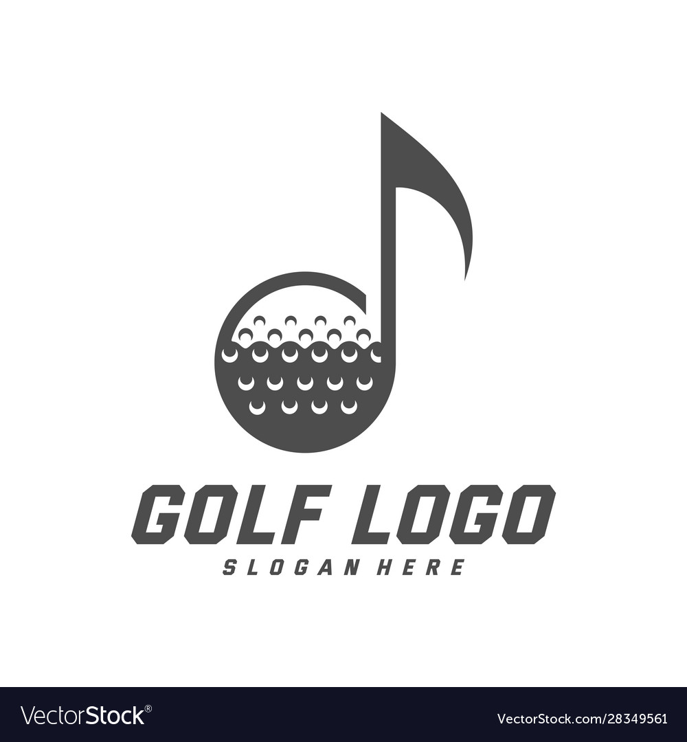 Golf logo design template label logo Royalty Free Vector