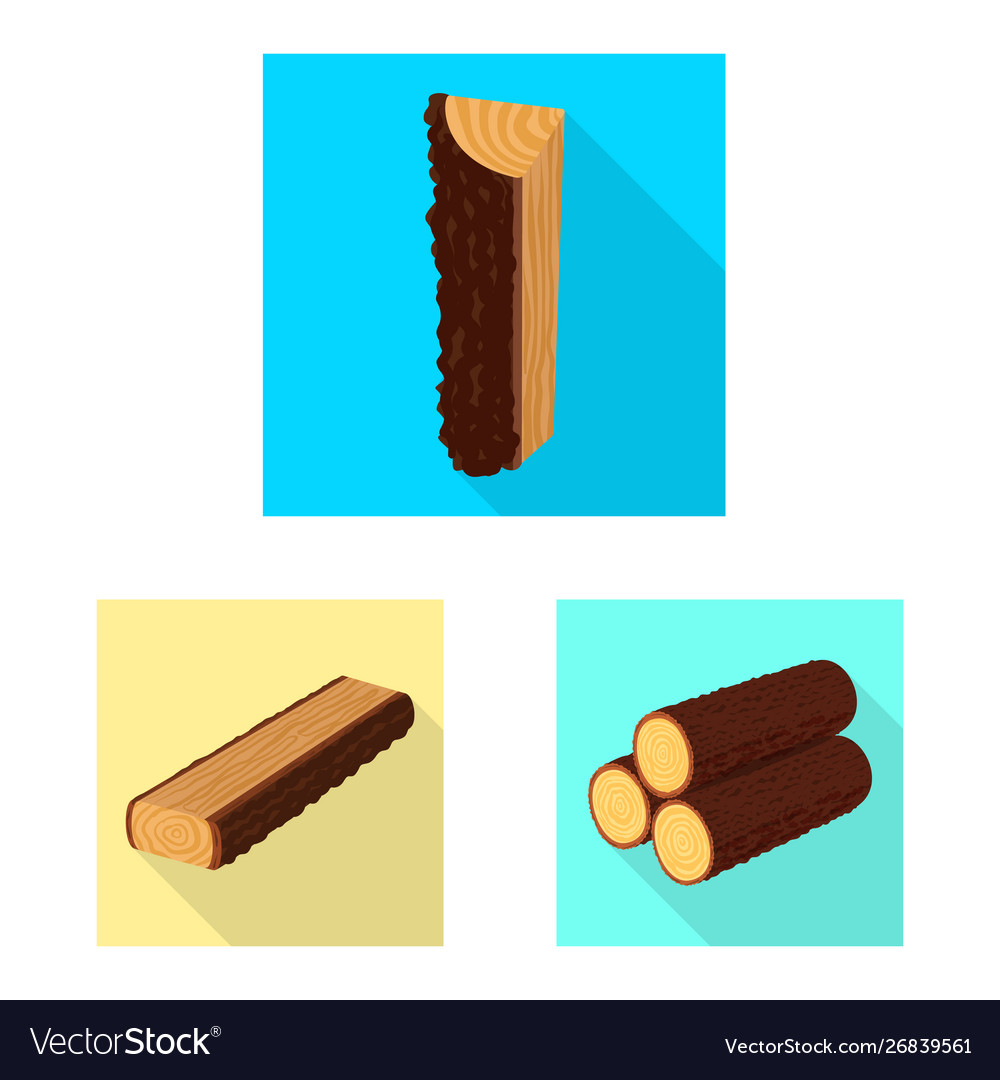 Isolated object material and nature icon set