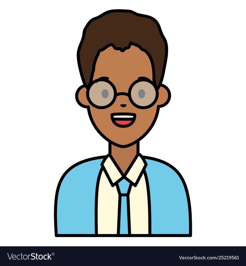 Man portrait character Royalty Free Vector Image