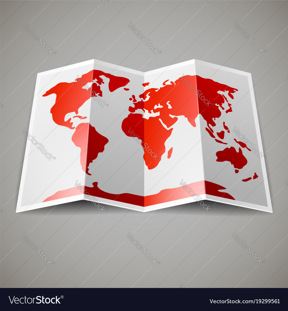 Map of the world Royalty Free Vector Image - VectorStock