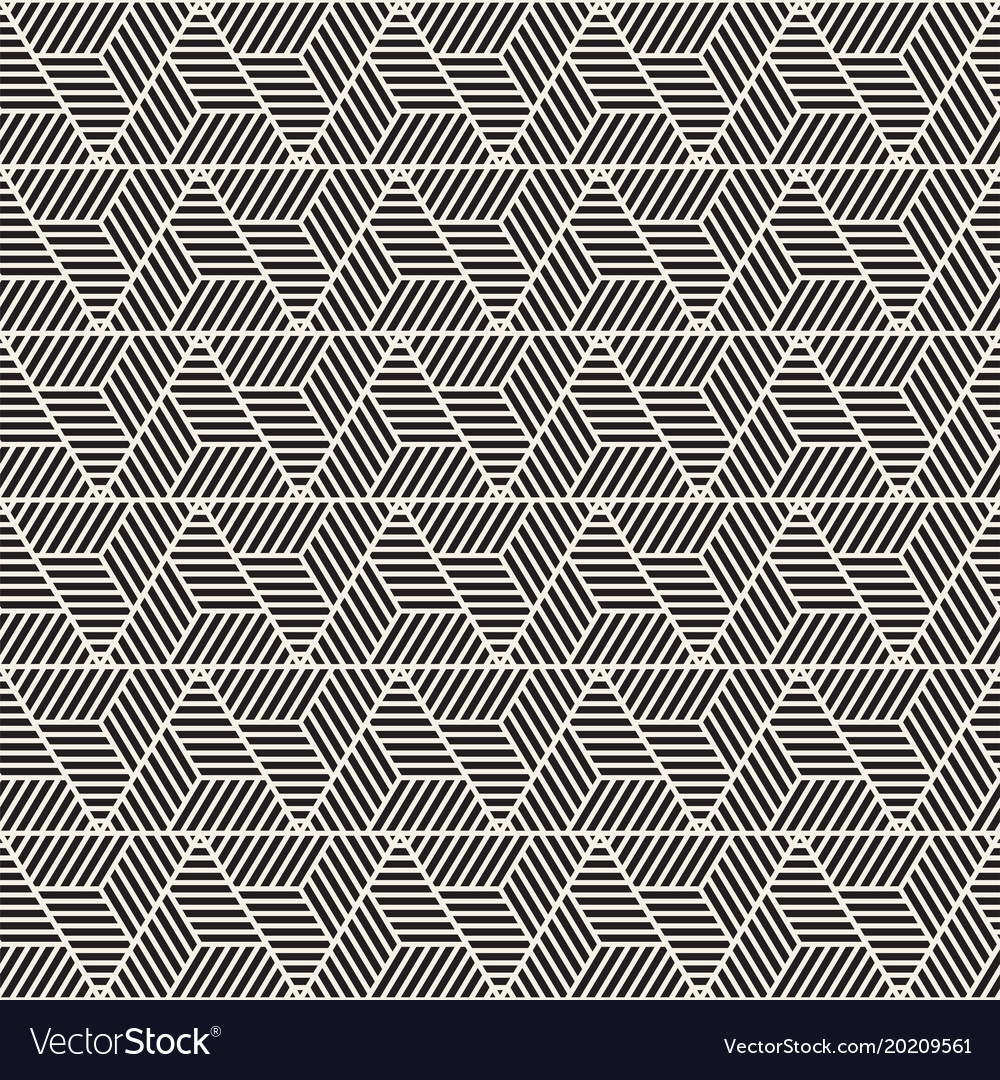 Modern Hexagonal Stripes Pattern