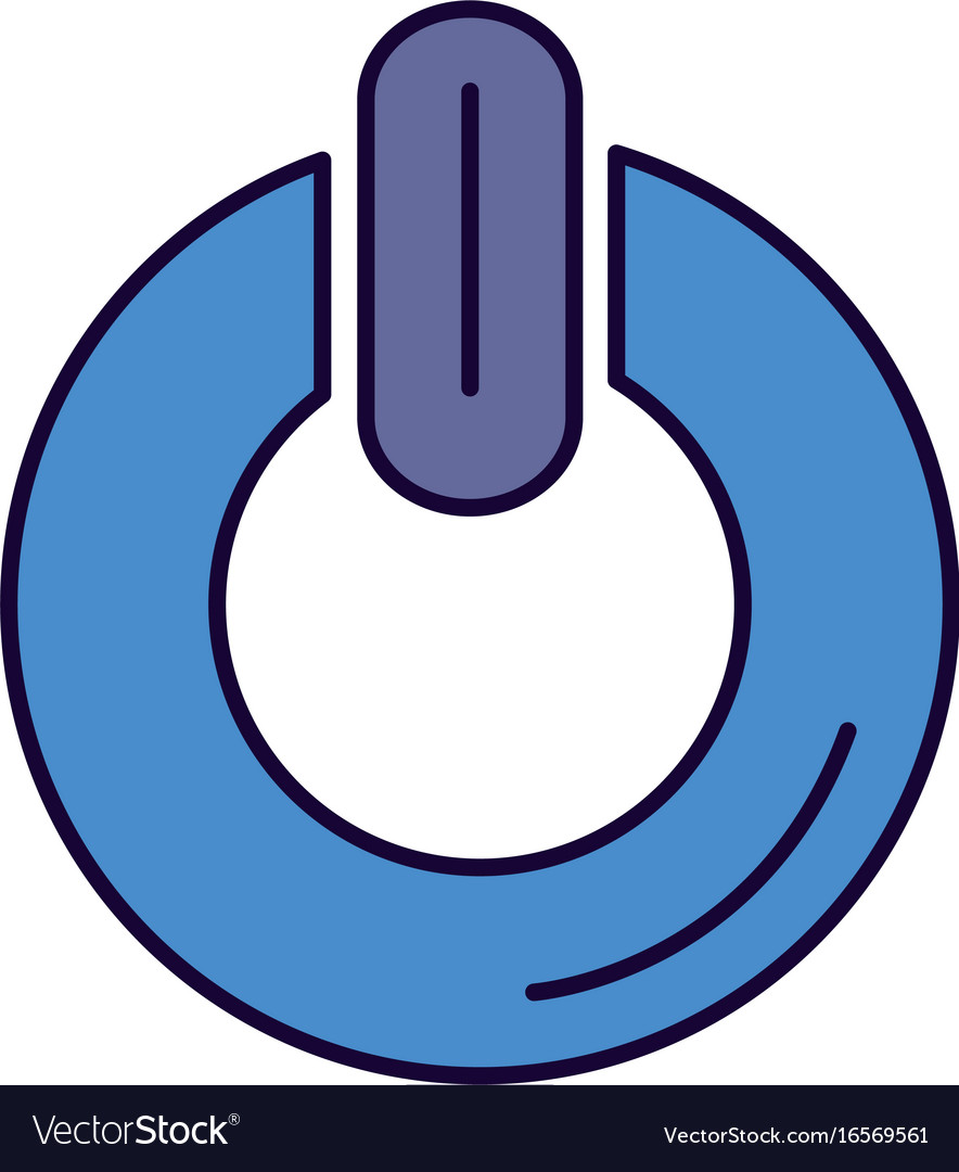 Power switch button icon Royalty Free Vector Image