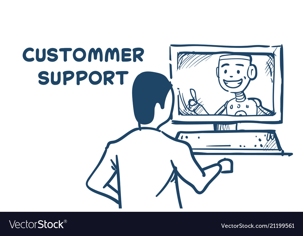 Support center robot agent computer artificial