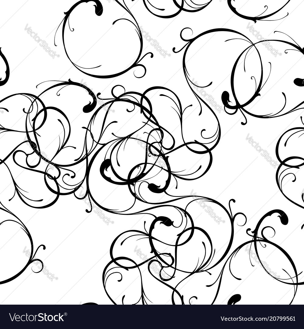Thin scroll tile pattern