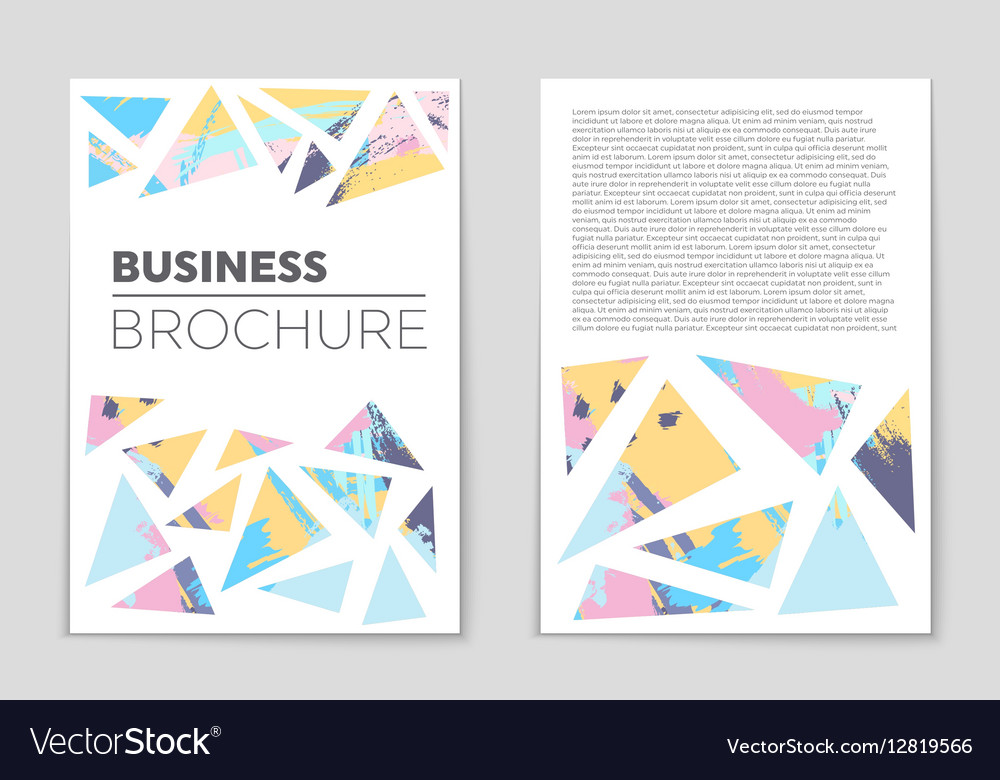 Abstract layout background set for art