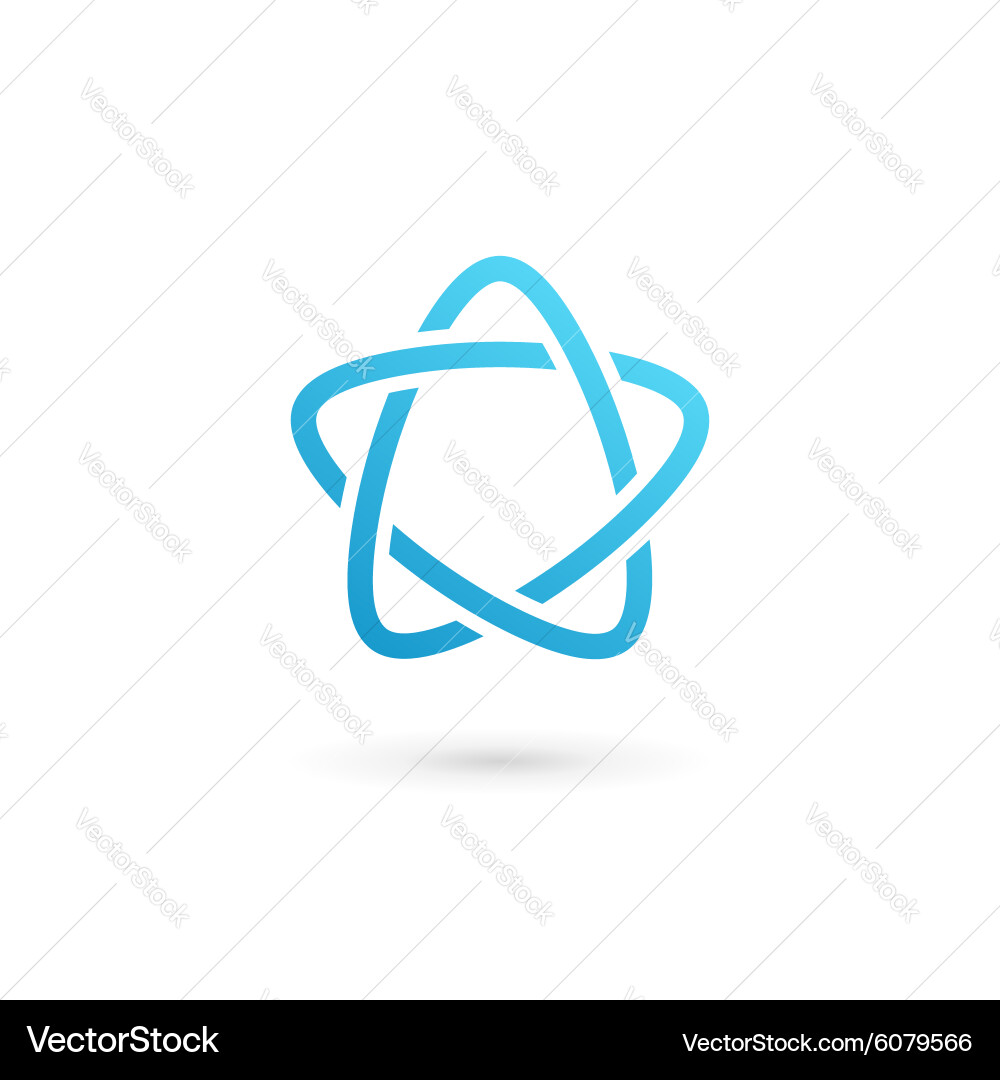 Abstract star logo icon design template elements Vector Image