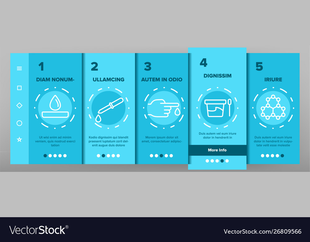 Color biomaterials medical analysis Royalty Free Vector