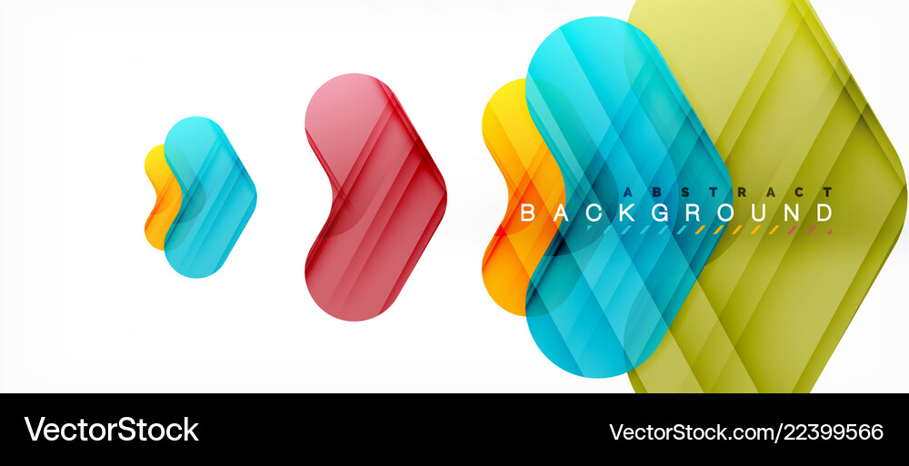 Colorful glossy arrows abstract background Vector Image
