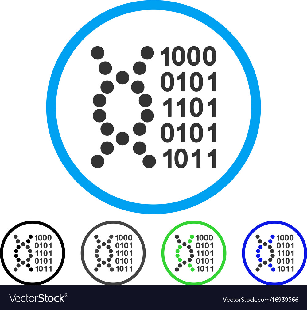 Dna code rounded icon