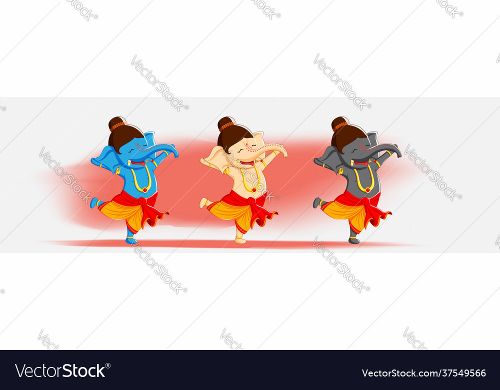For hindu festival ganesh chaturthi with hindi Vector Image For hindu festival ganesh chaturthi with hindi Vector Image
