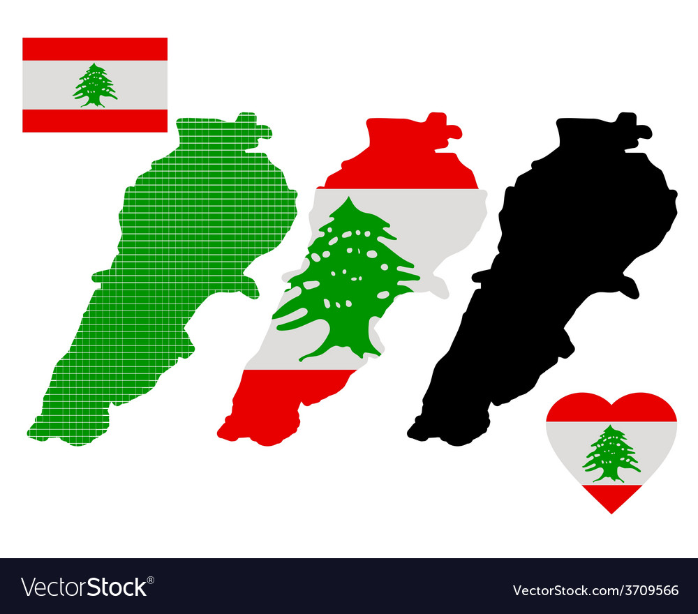 Map of lebanon