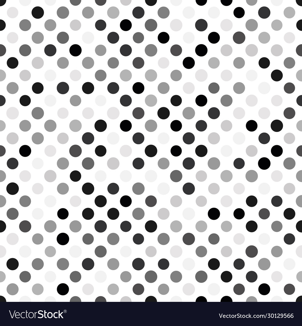 Seamless polka dot pattern grey dots in random Vector Image Seamless polka dot pattern grey dots in random