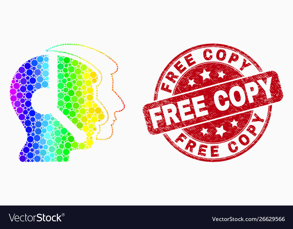 Spectrum dotted call service operators icon vector image Spectrum dotted call service operators icon