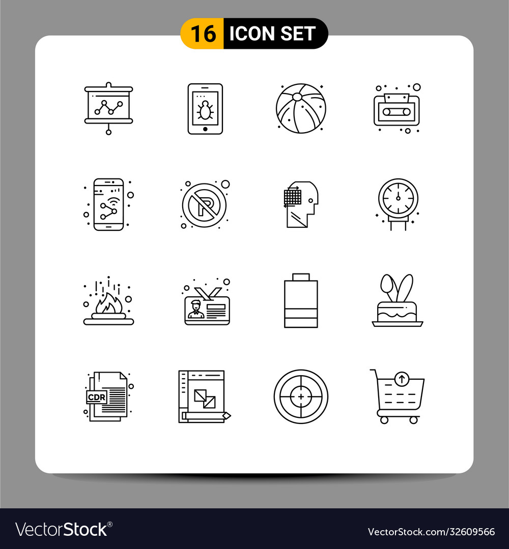 User interface pack 16 basic outlines