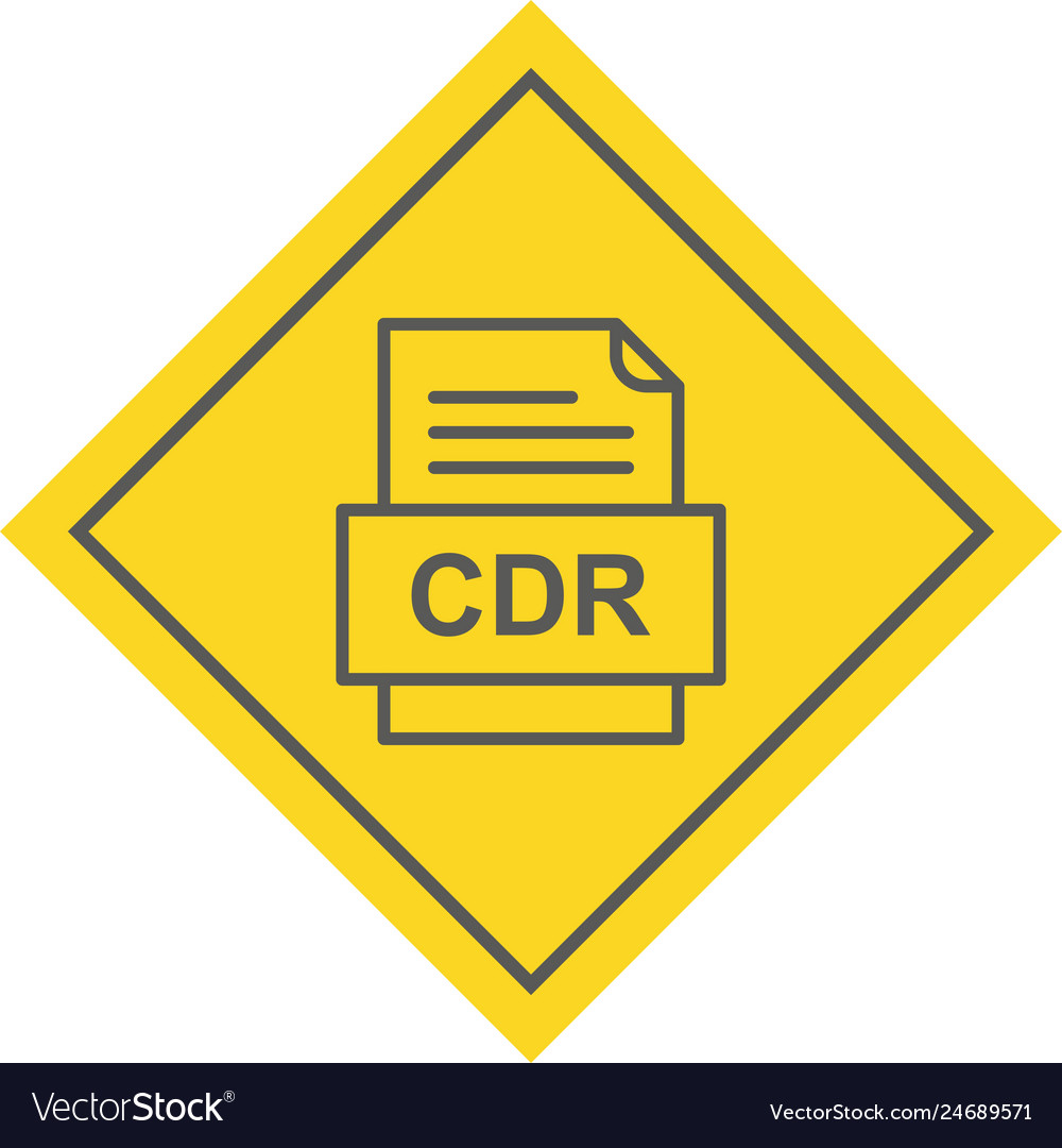 Cdr file document icon