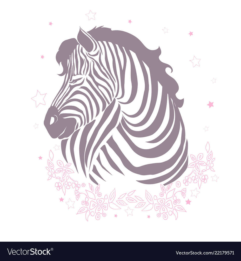 Niedliche Zebra Cartoon Symbol Grafik Design