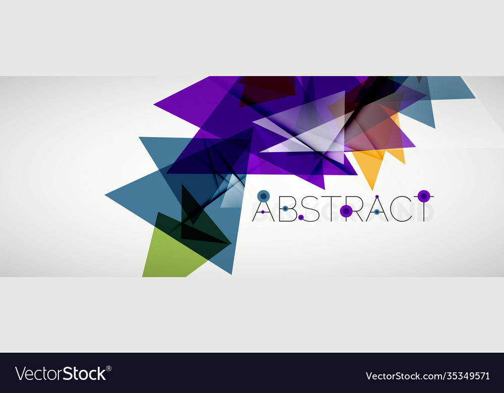 Geometric abstract background color triangle