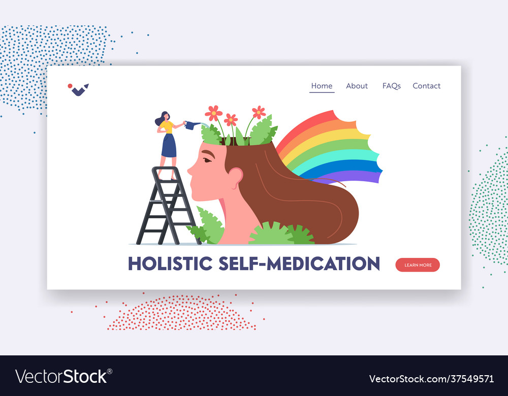 Holistic self medication landing page template