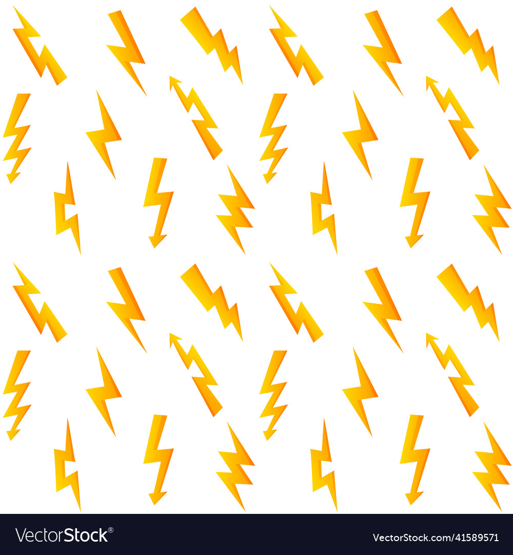 Lightning pattern seamless print of fast charge Vector Image