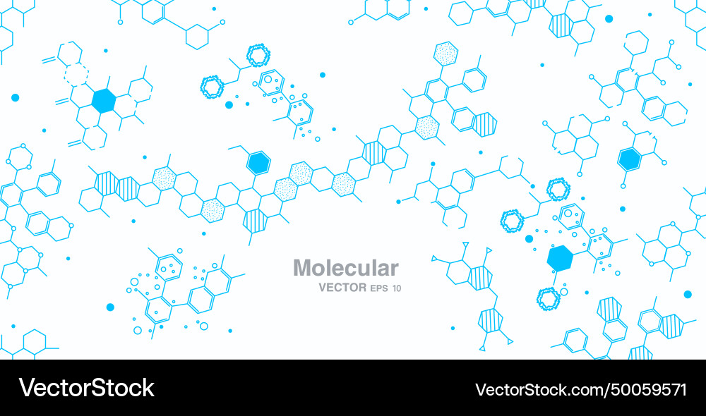 Molecules and dna Royalty Free Vector Image - VectorStock