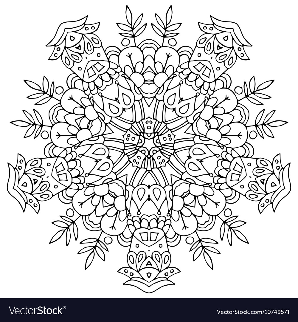 Round pattern with many elements
