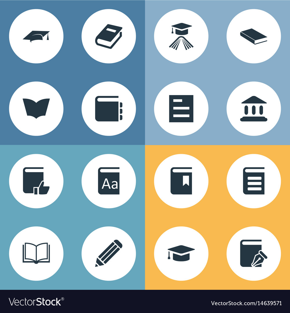 Set of simple knowledge icons