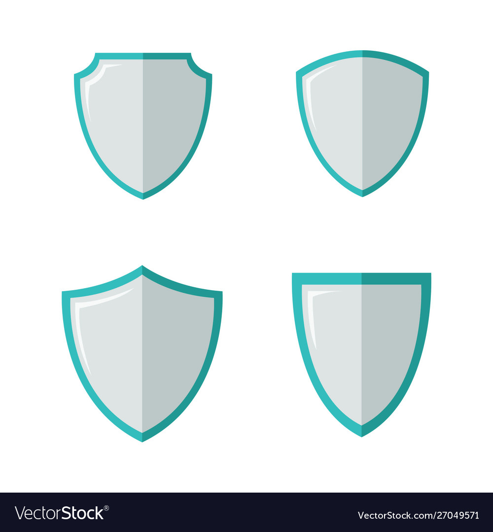 Shield security design element emblem concept