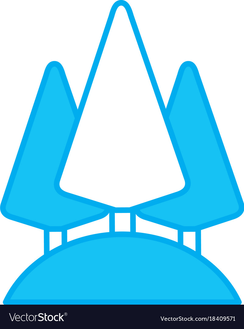 Tree pines symbol