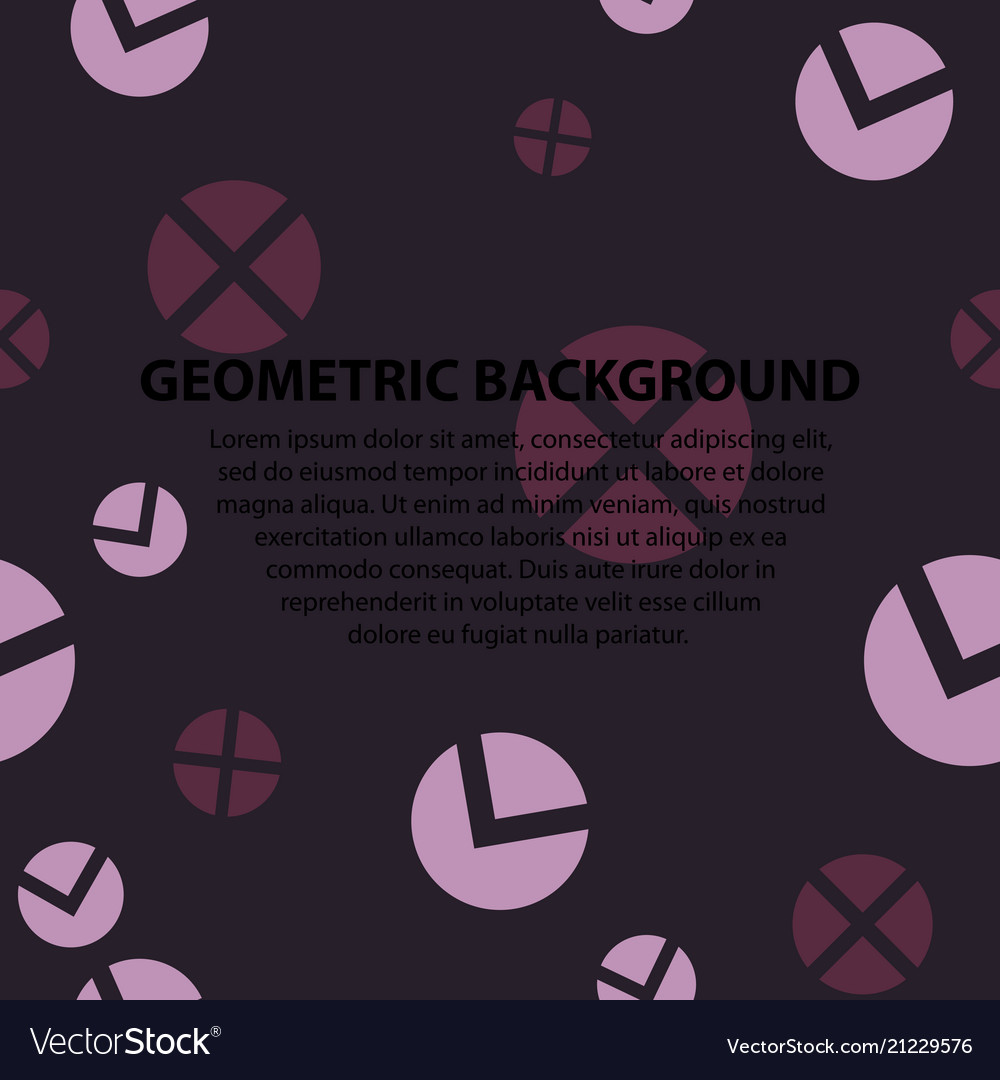 Abstract geometric pattern and background vector image Abstract geometric pattern and background