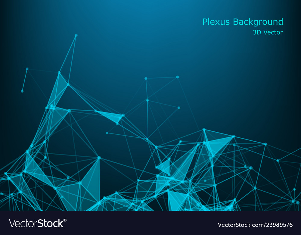 Abstract polygonal background with connected