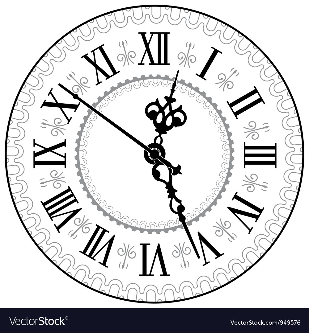 antique clocks vector