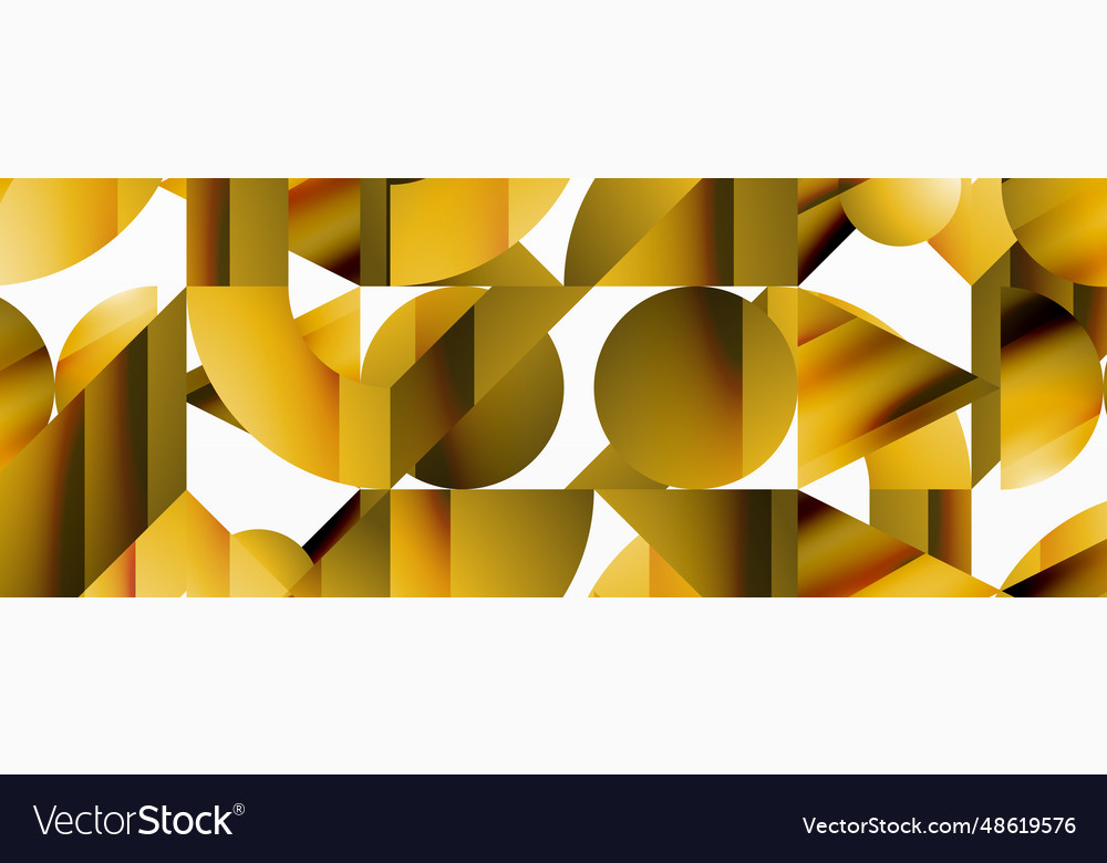 Assorted geometric shapes unite in a minimalistic Vector Image Assorted geometric shapes unite in a minimalistic