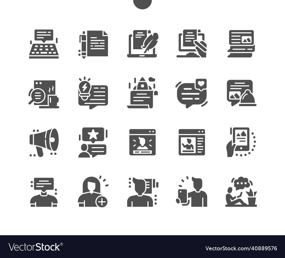 Blog content searching streaming Vector Image Blog content searching streaming