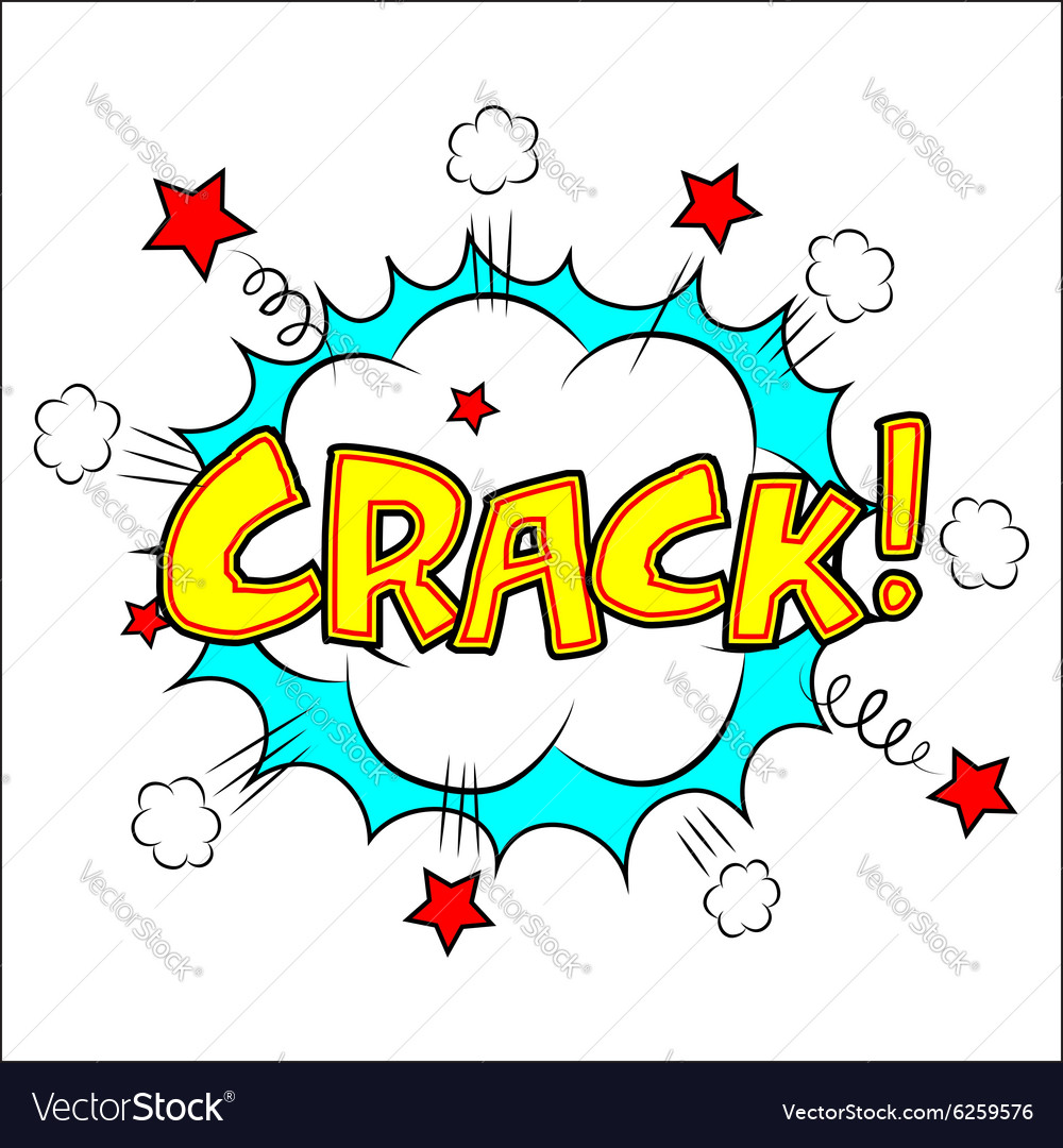 Crack Sound Effect Royalty Free Vector Image VectorStock