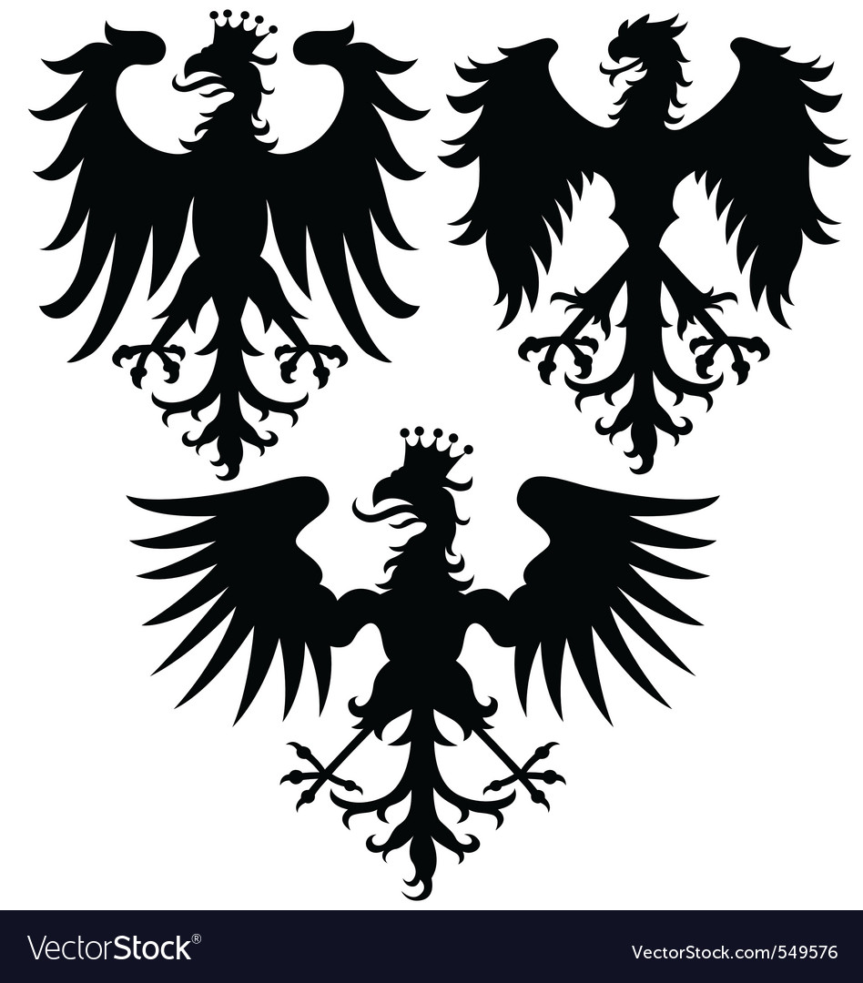 Eagle silhouette Royalty Free Vector Image - VectorStock