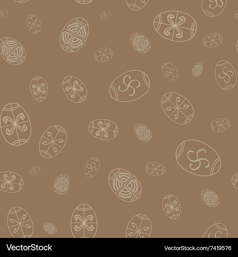 Easter seamless pattern eggs design Royalty Free Vector