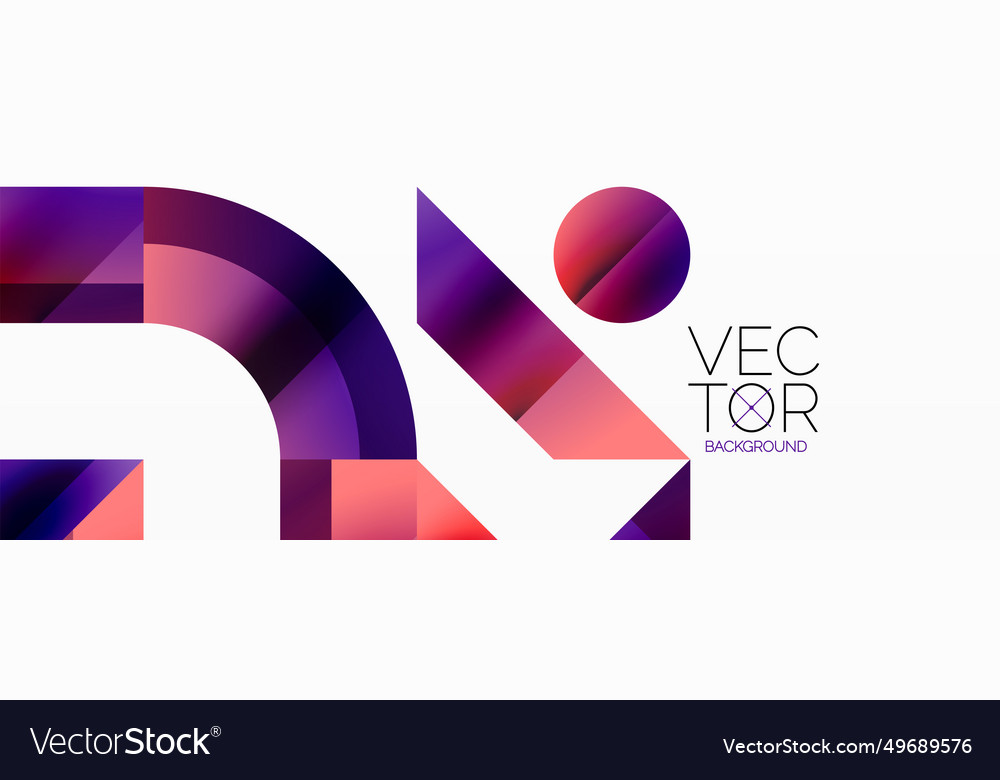 Glossy circle square triangle shapes minimalist vector image Glossy circle square triangle shapes minimalist