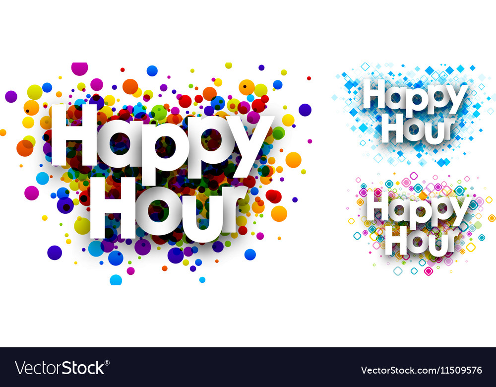 happy hour colour backgrounds royalty free vector image colour backgrounds free