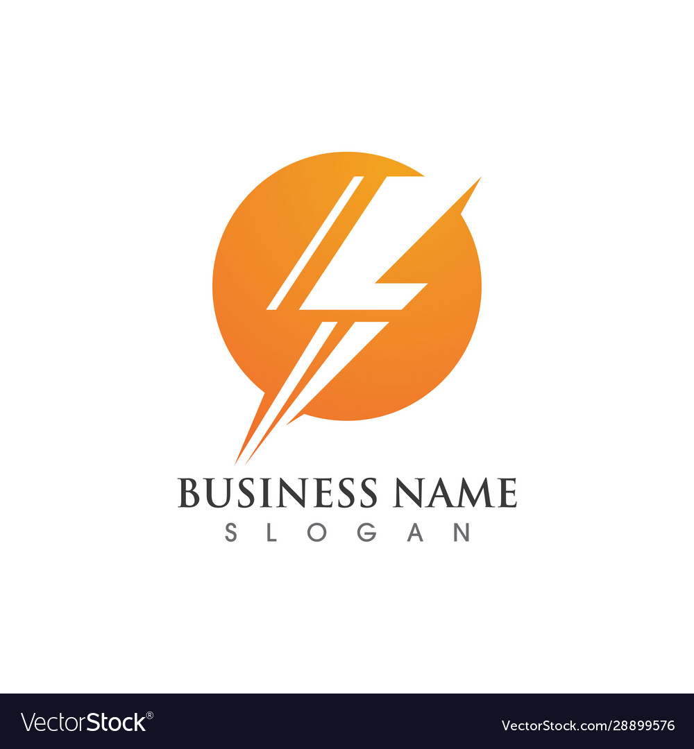 Lightning bolt flash thunderbolt icons Royalty Free Vector