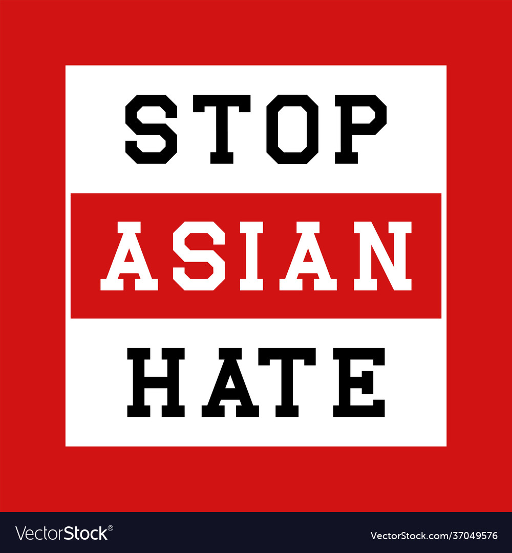 Stop Asian Hate - Typography