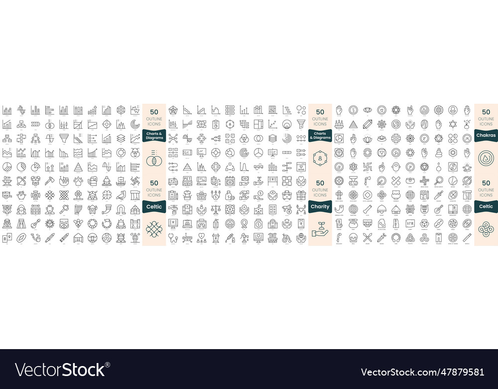 300 thin line icons bundle in this set include vector image 300 thin line icons bundle in this set include